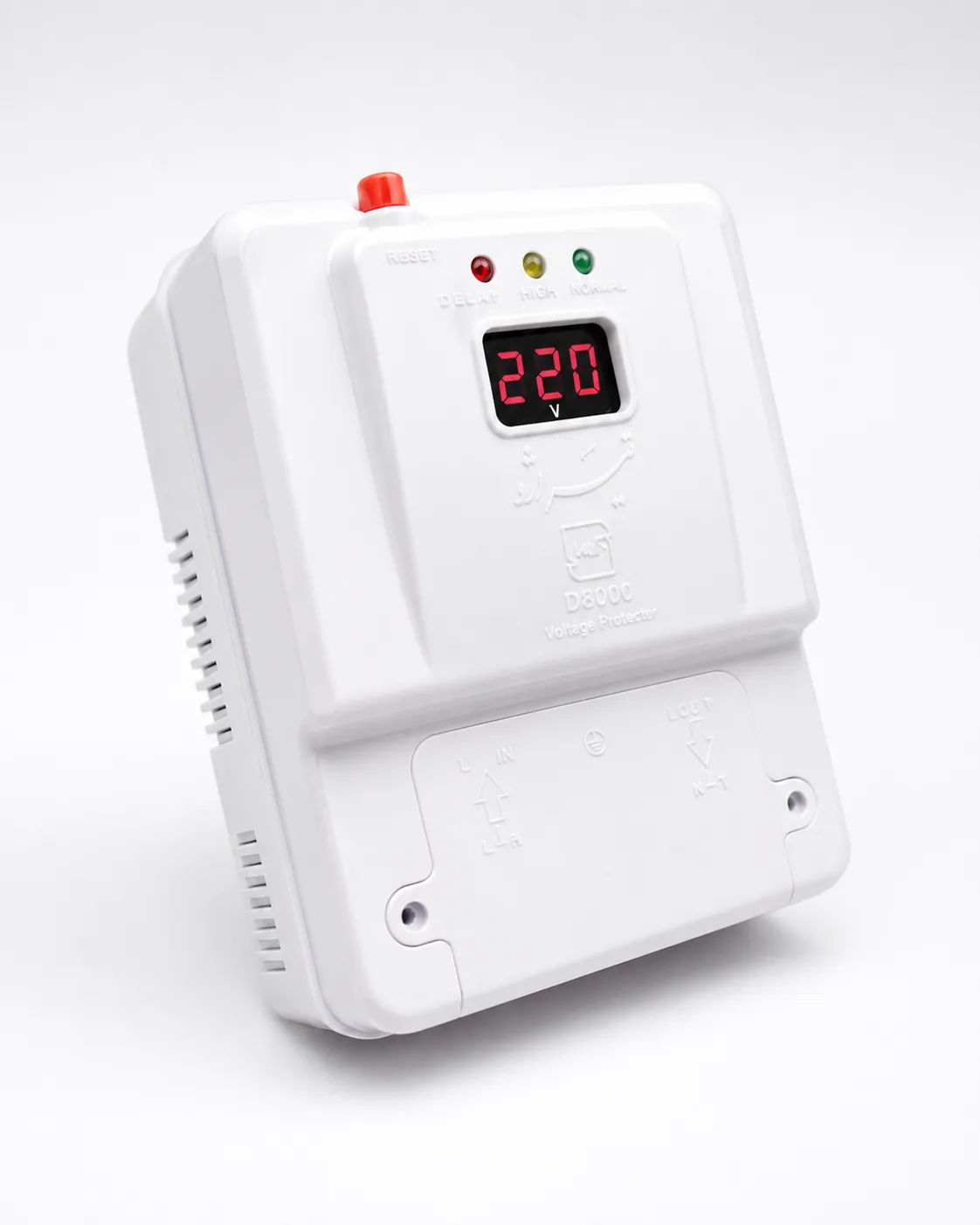 محافظ ولتاژ دیجیتال پشتکنتوری و کولر گازی تیراژه مدل 8000D