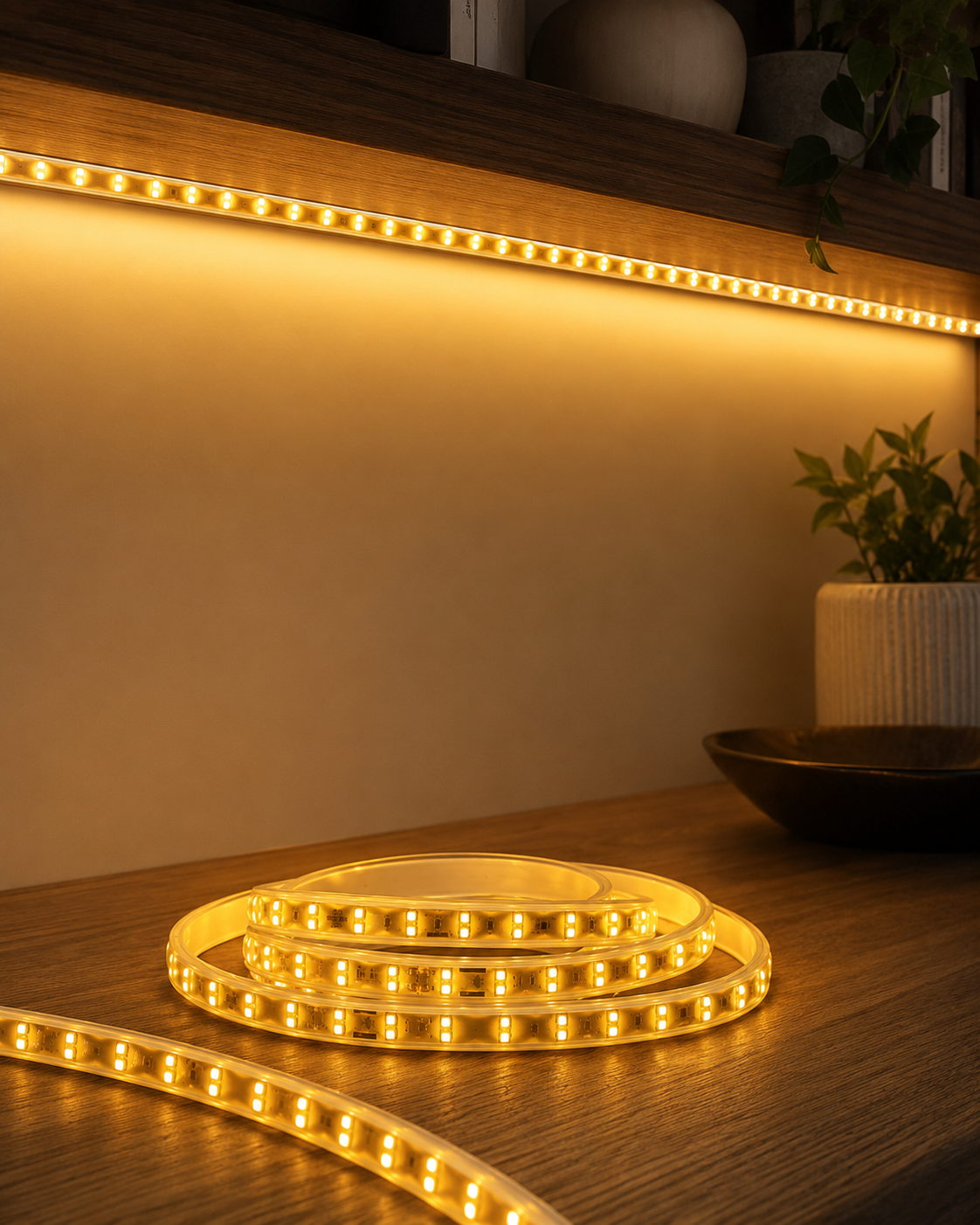ریسه LED دولاین سایروکس 2835 بدون سیم ۱۲ وات IP65
