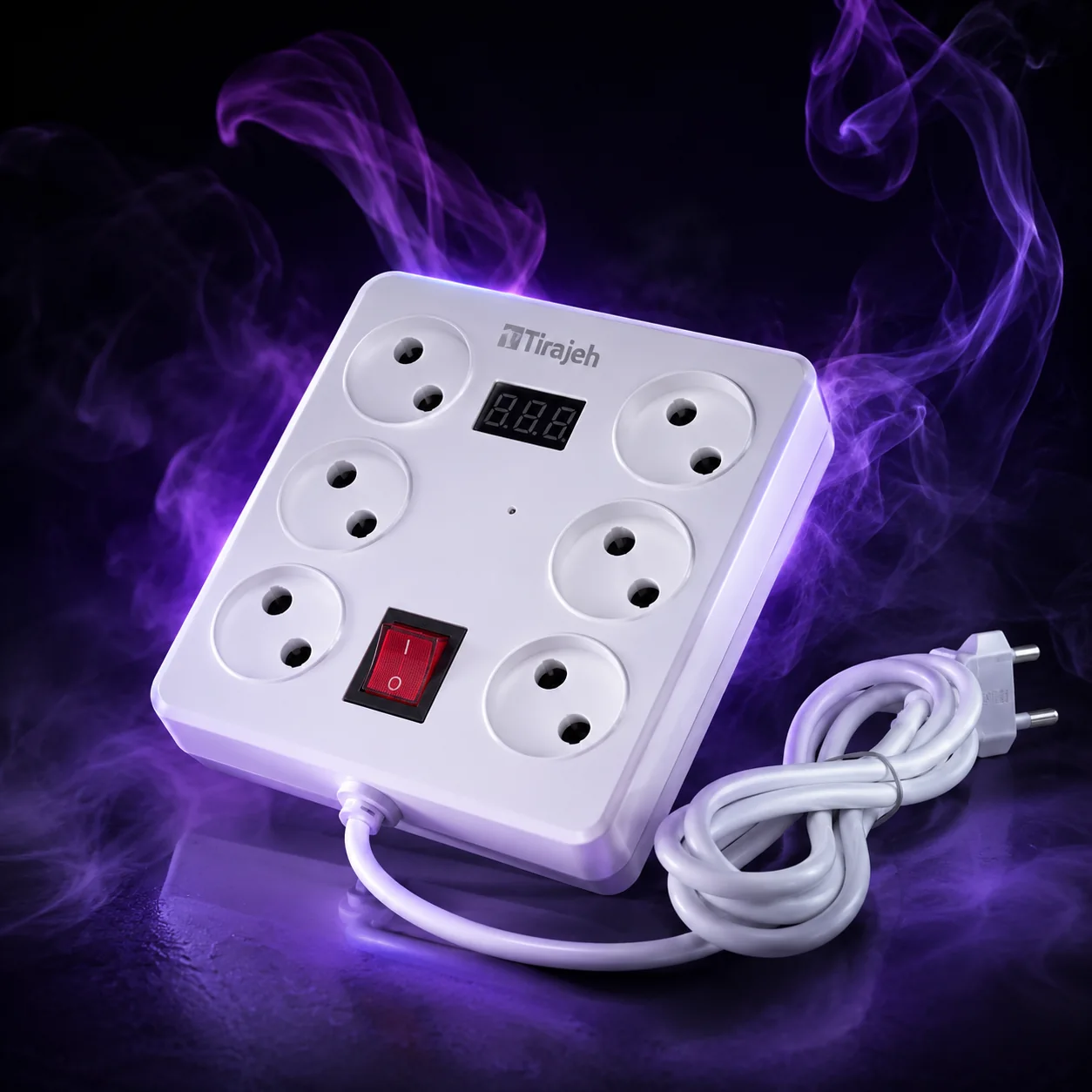 محافظ برق دیجیتال ۶ خانه تیراژه مدل TP640