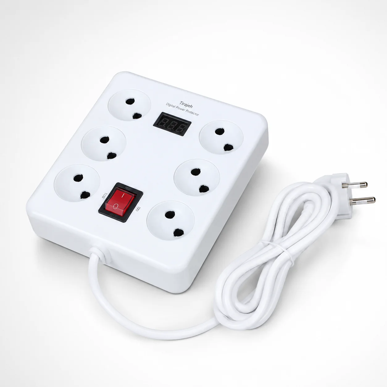 محافظ برق دیجیتال ۶ خانه تیراژه مدل TP640